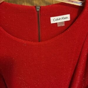 Calvin Klein Sparkling Red Pantsuit